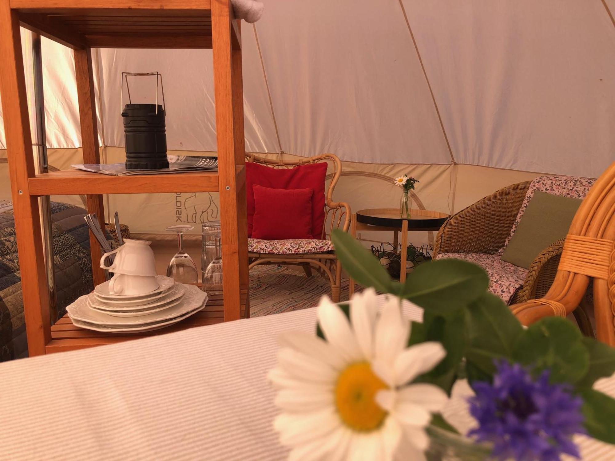 Hotel Helles Have Glamping Stege Exterior foto